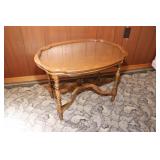Antique Oval Walnut Side Table