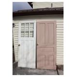 2 Wooden Farm House Doors