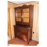 Antique 2-piece Steph Back Oak Sideboard