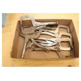 Tray Lot Of Vice Grip Welding Clamps