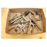 Tray Lot Of Vice Grip Welding Clamps