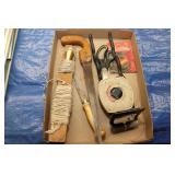 Plumb Bob, Hole Saws, Tape Measure