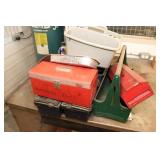 Plastic Tool Boxes, 1 Steel Toolbox