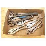 Vice Grips, Crescent Wrenches, Hammer