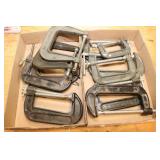 Assorted C-clamps 3-6'