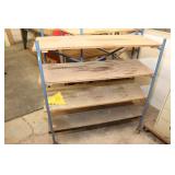 Mobile Folding Shelf Rack