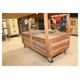 Mobile Wooden Shop Cart