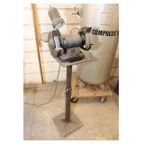 6' Mastercraft Bench Grinder On Pedestal Stand