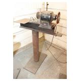 6' Jobmate Bench Grinder On Pedestal Stand