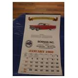 1960 Auto Memories Calendar
