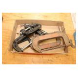 Assorted C-clamps 2-6'