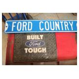Ford Country Sign & Rubber Mat