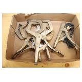 Tray Lot Of Vice Grip Welding Clamps