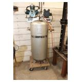 5 Hp 60 Gal Air Compressor On Rolling Cart