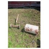 24' Lawn Roller & Antique Reel Mower