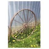 Antique Steel Rake Wheels (2) 51'