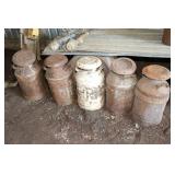 Antique Milk Cans (5)