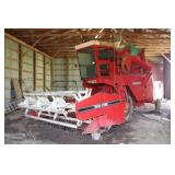 White 7300 2-wheel Drive Combine
