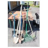 Various Yard Tools - Shovels, Cultivators, Etc.