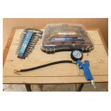 Sanding Drum Set, Wrenches, Inflation Gauge