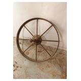 Antique Steel Wheelbarrow Wheel 16'