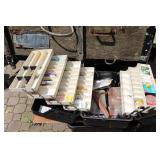 Tackle Box w/Tackle & Live Bait Container