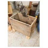 Antique Corn Sheller w/Wood Box