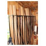 Lumber Rack of Hardwood Trim