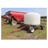 1550 Gallon Water Tank On Steel Mesh Wagon