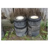 Lawn Mower Tires & Rims (6 of each)