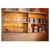 Shelf Lots - Vintage Tins & Glassware
