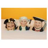 Royal Doulton Toby Jugs Large (3)