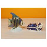 Royal Crown Derby - Angel Fish & Blue Fox