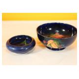Moorcroft - Leaves&Fruit Blue Bowl, Iris Bowl (2)