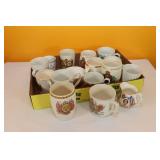Tray Lot of Royalty Mugs