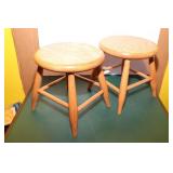 Oak Milking Stools (2)