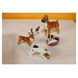 Royal Daulton Dog Figurines (5)