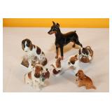 Royal Daulton Dog Figurines (6)