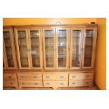 Solid Oak Display Cabinet