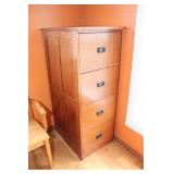 Mission Style Oak Filing Cabinet