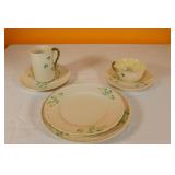 Belleek Porcelain Plates, Cup & Saucer, etc.