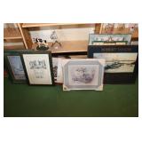 Collection of Framed Prints (Various Sizes) (8)