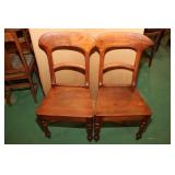 Wooden Chairs (Pair)