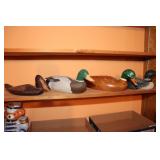 Duck Carvings (4), Tin Rooster