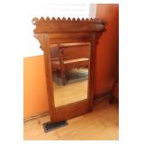 Antique Wood Framed Mirror