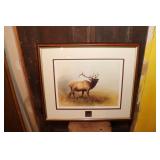 Morning Call Elk & Canada Goose Framed Prints