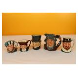 Royal Doulton Toby Jugs (5)