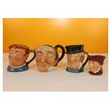 Royal Doulton Toby Jugs (4)