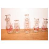 Vintage Milk Bottles (5)