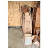 Antique Wooden Ironing Boards & Metal Washboard